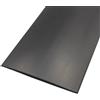 TopHomer Striscia di transizione del pavimento, 1m*5cm Striscia divisoria per porta del pavimento autoadesiva in PVC, Striscia di soglia per pavimentazione per piastrelle, legno, laminato, unisce gap (Nero)