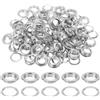 QUARKZMAN 100 Set Occhielli, 10mm Ottone Autoportante Occhielli Metallici con Rondelle per Cinture, Scarpe, Abbigliamento, Nuclei di Perline, Progetti Fai Da Te, Tonargento
