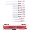 Milwaukee Estuche de plástico 10 hojas de sable - 10pcs Sawzall Set