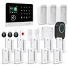 TUGARD 22 Pezzi Sistema di Allarme Domestico Intelligente Wireless WiFi/GSM con App, Rilevatore di Movimento, Rilevatori di Porta e Finestra, Telecomandi, Sirena, Compatibile con Alexa