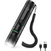 DARKBEAM Torcia LED Professionale Ricaricabile USB, Mini Torce Piccola e Potente, Luce Super Luminoso Portatile Impermeabile Tascabile per Campeggio, Trekking, Emergenza, Lungo Raggio con Batterie