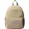 Calvin Klein Teddy Medium Backpack Iu0iu00650, Zaino Unisex-Adulto, Grey (Humus), Taglia Unica