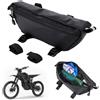 Runfarr Borsa da manubrio per moto, impermeabile, 22 mm/28 mm, con cinghie, per Surron X/S Talaria Sting X3/MX3/MX4/MX5 Dirt Pit Bike Scooter