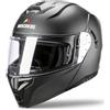 MOCOERL-Casco moto, casco apribile, casco integrale per uomo e donna con protezione per il mento rinforzata, doppia visiera, certificazione ECE 22.06, nero opaco (S)