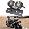 BREDUXSER Universale 40 LED Doppio Motociclo Fanale Posteriore Luce del Freno, Indicatori di Direzione Lampada da Corsa con Staffa Targa per Chopper Cruiser Custom Street Bike Dirt Bike
