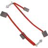 Wakects Set Spazzole di Avviamento 103347301 per EZGO, Sostituzione Spazzole Generatore ad Alte Prestazioni, Materiale Metallico