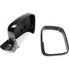 HZ-DESIGN Specchietto Copertura Calotta Specchio Telaio Destra Alloggiamento Nero Adatto A per T5 Caddy 2003-2009