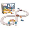 HABA Cars La mia Prima Pista da Corsa - Set da 27 Pezzi con 2 Auto - Sostenibile in Legno Riciclato e plastica - per Bambini dai 2 Anni - 2011834001