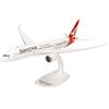 Herpa modello di aereo Qantas Boeing 787-9 Dreamliner VH-ZNA, in scala 1:200 - Snap-Fit, pezzo da collezione, miniatura deco, statuetta con supporto in plastica