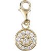 Depesche 11785-042 Charms Express Yourself - Ciondolo per collane e bracciali, Emoji, Placcato Oro, Come Piccolo Regalo