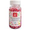 Modecor, Sprinkles, Perle di Zucchero 100g, Perline Commestibili per Torte e Dolci 3mm, Zuccherini Decorativi per Pasticceria e Cake Design, Decorazione Torta Matrimonio (Rosa, Argento e Fucsia)