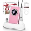 Cexovo Fresa per Unghie Professionale 50000 Giri,Lima Elettrica Portatile per Unghie,Lima per Unghie Elettrica con display LCD,Set Manicure Elettrico per unghie in gel per Casa Salone