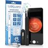 Udivita Otoscopio Pulizia Orecchie con Telecamera 1920p WiFi 3,6mm Rimozione Cerume Adulti Bambini Animali - UdiGuard Pulitore Orecchie Digitale Nero con 6 Luci LED - Compatibile con Android iPad iPhone