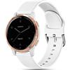 Issinlky Cinturino per Garmin Vivoactive 4S/Venu 2S/Venu 3S/Vivomove 3S, 18mm cinturino silicone morbido per Fossil Donna Gen 6/Fossil Donna Gen 5E/Fossil Q Venture HR Gen 4/Gen 3