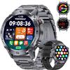 LIGE Orologio Smartwatch Uomo con Chiamata Bluetooth, 1.43 AMOLED Smart Watch con 24/7 Frequenza Cardiaca per Android iOS, 170+ Sportmodi, Impermeabile IP68, 200+ Quadranti, Nero Grafite