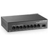 MokerLink Switch Ethernet a 8 porte 2,5 G con slot SFP+ 2 x 10 G, 8 porte RJ45 da 2,5 G, compatibile con 100/1000 Mbps, mini dimensione, metallo non gestito Fanless Network Switch