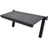 Colexy TV Top Shelf Schermo Top Storage Stand, Supporto Monitor Staffa Router Pieghevole, 33x16 cm Vassoio Superiore TV, Regolabile Nero Monitore Supporto per altoparlanti, router, Sound Bar