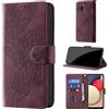 CaseGla Cover per Samsung Galaxy A02s, Borgogna | Blocco RFID, Portafoglio Pelle PU, Flip Libro, Porta Carte, Magnetica Libretto, Antiurto Protezione Completa