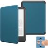 MoKo Custodia per Kindle 6 (11ª gen, 2024/2022), Blu Francese | Custodia leggera con cinturino da mano, Riattivazione/Sospensione automatica