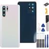YHX-OU 6.47'' Copribatteria Adatto per Huawei P30 PRO Sostituzione della Cover Posteriore + Strumento di Installazione (Prism Bianco)