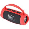 Yaowanguan Custodia in Silicone per JBL Charge 5 WiFi & Altoparlante Bluetooth, Manicotto da Viaggio Portatile Protezione Pelle Custodia di Trasporto (Rosso)