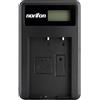 Norifon NP-95 LCD USB Caricatore per Fujifilm FinePix F30, FinePix F31fd | Compatibile con Fujifilm FinePix Real 3D W1, FinePix X100, X100LE, X100S, X100T, FinePix X30, X-S1