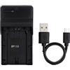 Norifon BP-110 USB Caricatore per Canon iVIS HF R21, LEGRIA HF R205, R206, R26, R27, R28, VIXIA HF R20, R200, R21 Fotocamera e Altro
