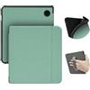 ERUNTO Custodia per Kobo Libra 2 (versione 2021)/Tolino vision 6 da 7 pollici, Cover in TPU con Texture in Tessuto e Cintura sul Retro, Cover Magnetica con Funzione Smart Wake-up/Sleep (Verde)