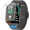 Frgnie Pellicola protettiva Compatibile con ZOSKVEE P95 Smartwatch 2,01 (6 pezzi) Alta Definizione, Pellicola TPU, Compatibile con Popglory Smartwatch