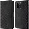 CaseGla Cover per Oppo A54 / A74 5G PU Pelle Custodia Flip Negro