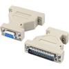MEIRIYFA Adattatore seriale da DB9 a DB25, connettore DB9 femmina a DB25 maschio RS-232, convertitore di genere AT modem adattatore Connetor per dispositivi seriali PC (2PCS)