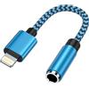 Ocbuo [Certificato MFi] Adattatore da Lightning a jack per cuffie da 3,5 mm, adattatore AUX per jack per cuffie iPhone, cavo audio convertitore per auricolari, compatibile con iPhone 14 Pro Max/14