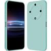 RankOne Custodia per HONOR Magic5 Lite 5G (6.67 Inches) Cover Morbida in Silicone TPU - Ciano chiaro