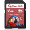 Cloudisk SD Card UHS SDXC Flash Memory Card 8GB Class10