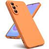 Oududianzi - Cover per Samsung Galaxy A57 5G, Custodia Silicone Liquido, Interno in Microfibra Morbida, Protezione Antiurto Resistente - Arancione
