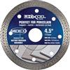 Mexco UHX - Lama diamantata per smerigliatrice angolare a batteria, ad alte prestazioni, disco da taglio di precisione per granito, porcellana, marmo, 115 mm, altezza segmento 10 mm