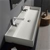 Scarabeo Teorema 2.0 lavabo doppio, 5107R120B41, Teorema 2.0 bianco opaco [Lavabi > Lavabi Doppi]