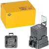 HELLA 4RD 007 794-301 Relè, Corrente di lavoro, 12V, 5a... poli, Contatto di commutazione, Colore nero, con supporto