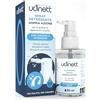 Udivita Detergente Spray Apparecchi Acustici Flacone 30ml Udinett - Spazzola Integrata per Pulizia Giornaliera Profonda Efficace contro Sporco e Cerume - Formula Senza Alcol - Pulizia Auricolari Cuffiette