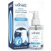 Udivita Detergente Spray Apparecchi Acustici da 30ml Udinett - Con Spazzola Integrata per Pulizia Giornaliera Approfondita Rimuove Sporco e Cerume - Formula 0% Alcool per Auricolari Cuffiette Bluetooth