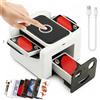 Mapille Mescolatore Carte da Gioco,Mischia Carte Automatico per 1-2 Mazzi,Card shuffler,modalità Auto e Manuale,Mixer Automatico,per Carte di Diverse Dimensioni (M5L-W)