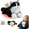 Chongker Animali di peluche ponderati e adatti al microonde - Gatto nero
