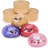 Toyland® Mystery Glitter Squishy Bao Dumpling Giocattolo Sensoriale Antistress con Scatola di Plastica per la Vaporiera - Giocattolo da Spremere per Bambini - 1 Scelta Casuale - Età 3+