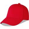 LANGZHEN Cotone Outdoor Toddler Ragazze Ragazzi Plain Baseball cap Bambino Infante Strutturato Cappello Regolabile per Bambini Sun Hat (M-Red)