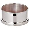 EDZARD Sottobicchiere Derby (H 5 cm, Ø 10 cm) | sottobottiglia da tavola, placcato in argento spesso, fondo in legno, sottobicchieri eleganti, per bicchieri e bottiglie