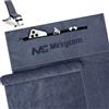 WGIDSKKI Set 2 Asciugamani Fitness 80x40/120x50cm, Microfibra con Tasca Cerniera, Assorbenti & Asciugatura Rapida, per Palestra, Yoga, Outdoor, Allenamento, Morbidi, Compatti (Grigio)