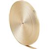 GORGECRAFT Cinghie piatte in pelle metallizzata da 5 m, 5 mm, in pelle sintetica lucida color oro lucido, striscia di pizzo per perline, nastro per artigianato, forniture finte su entrambi i lati, per