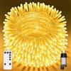 Macchiatto Ghirlande luminose Luci Natalizie da Esterno ed Interno10M/40M/60M, Catena Luminosa con Minuteria, 8 Mode, Funzione Memoria, IP44, Per Decorazioni Domestiche, Natale, Giardini, Matrimoni e Feste