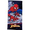 CARTOON Telo Mare in cotone eroe Spiderman in azione, asciugamano Marvel in cotone, spiaggia, piscina, 70 x 140 cm