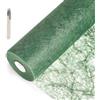 SWAWIS Runner Tavola in Tessuto Non Runner Tavola Moderno 30cmx25M Runner da Tavolo Runner Verde Scuro per Decorazioni Natalizie, DIY, Confezioni, Feste, Matrimoni, Compleanni